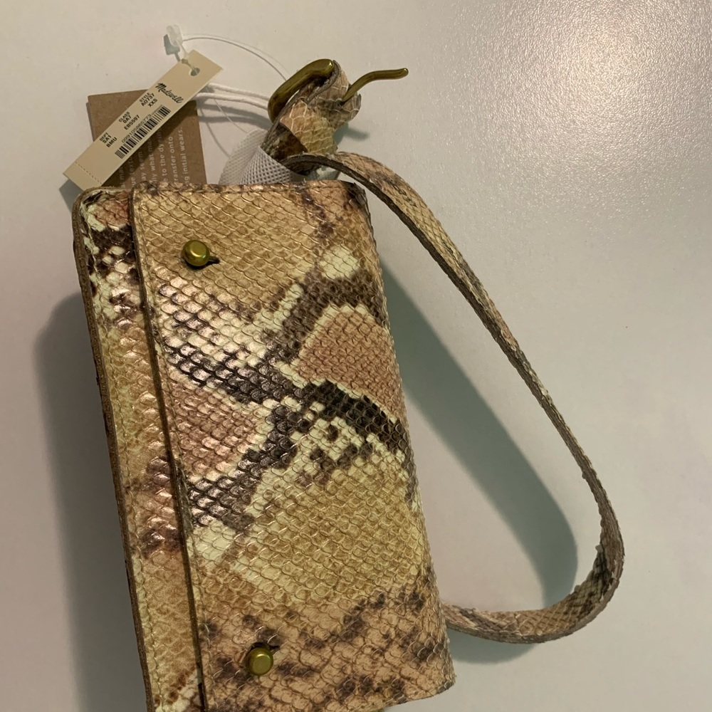 Madewell leather snake belt bag